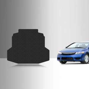 CUSTOM FIT FOR HONDA Civic 2010 Cargo Mat - Sedan- Not For Hybrid (Non Plug-In) Sedan Model