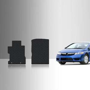 CUSTOM FIT FOR HONDA Civic 2011 Two Front Mats Sedan Model