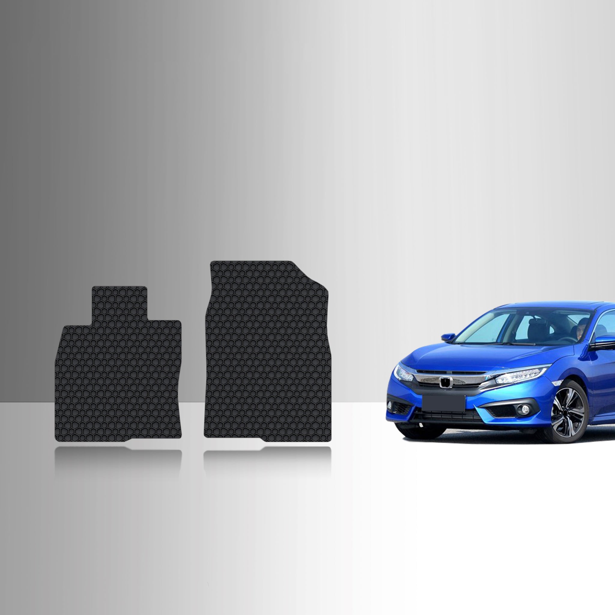 CUSTOM FIT FOR HONDA Civic 2017 Two Front Mats Sedan Model