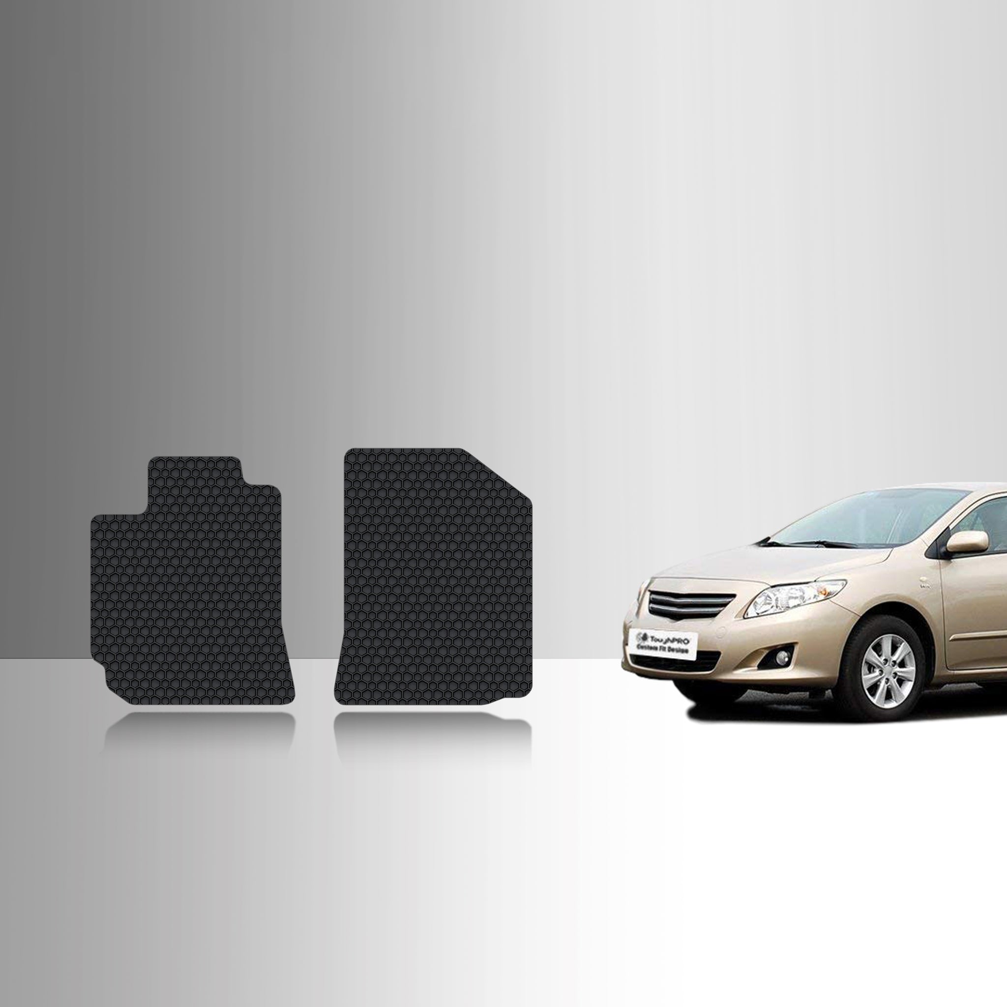 CUSTOM FIT FOR TOYOTA Corolla 2008 Two Front Mats