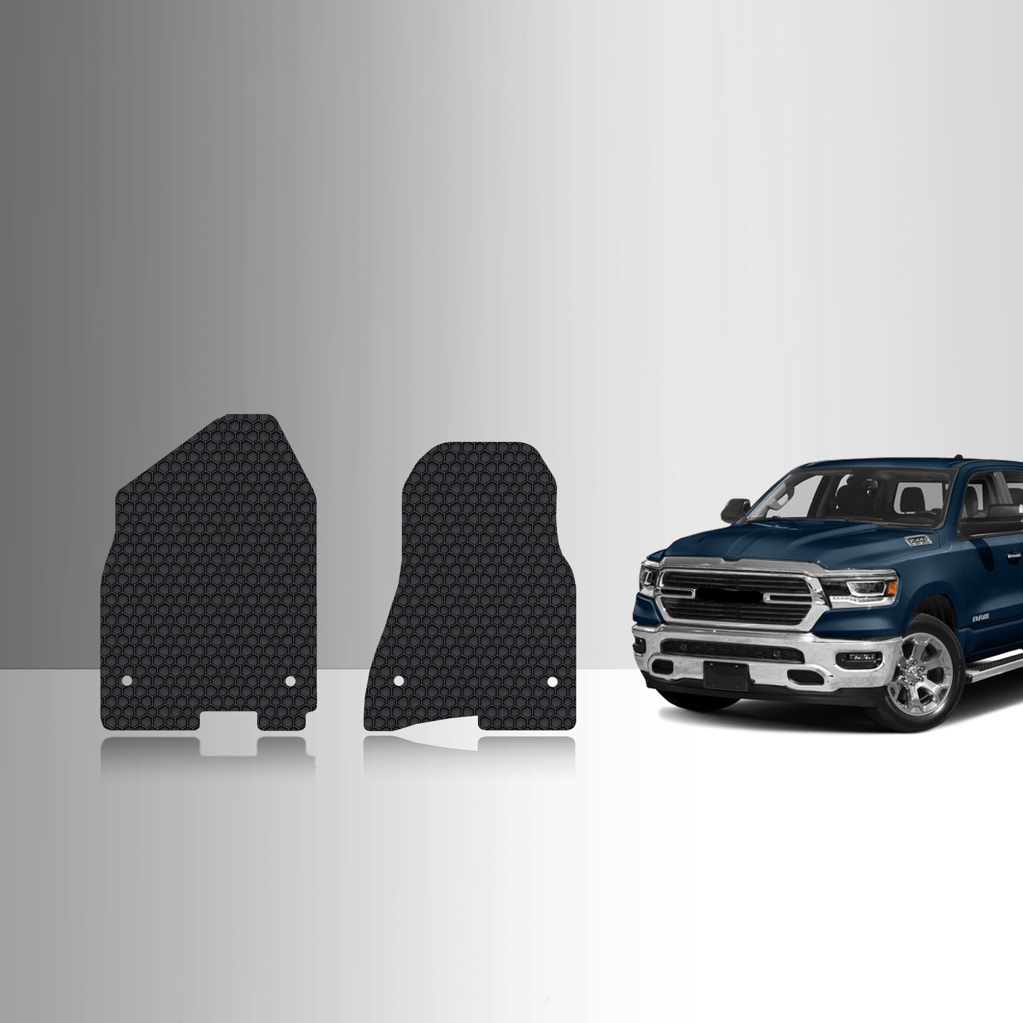 CUSTOM FIT FOR DODGE RAM 1500 Crew Cab 2020 Front Mats (Bucket)