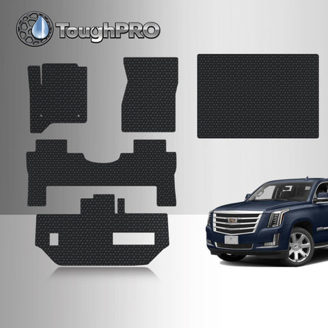 CUSTOM FIT FOR CADILLAC Escalade ESV 2016 Front Row 2nd Row 3rd Row Trunk Mat (3rd Row Up) 2nd Row BENCH SEATING