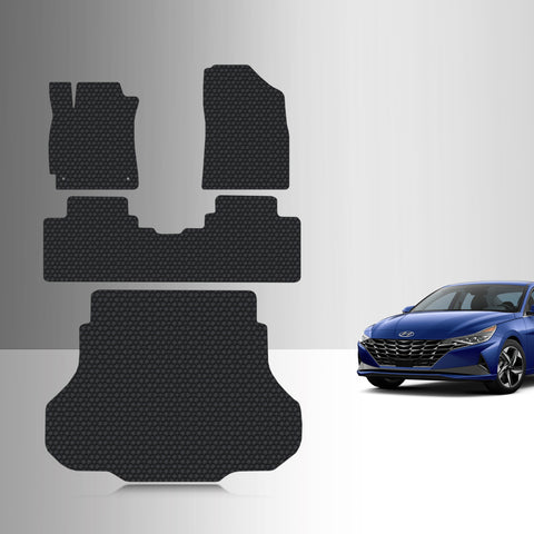 CUSTOM FIT FOR HYUNDAI Elantra 2023 Full Set Floor + Cargo Mats