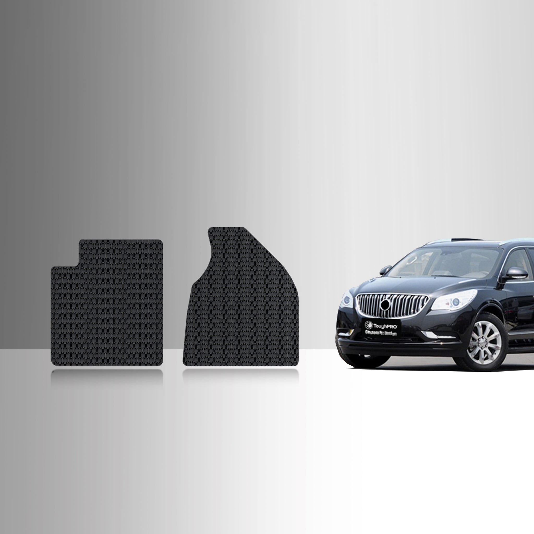 CUSTOM FIT FOR BUICK Enclave 2013 Two Front Mats For Bench Seating