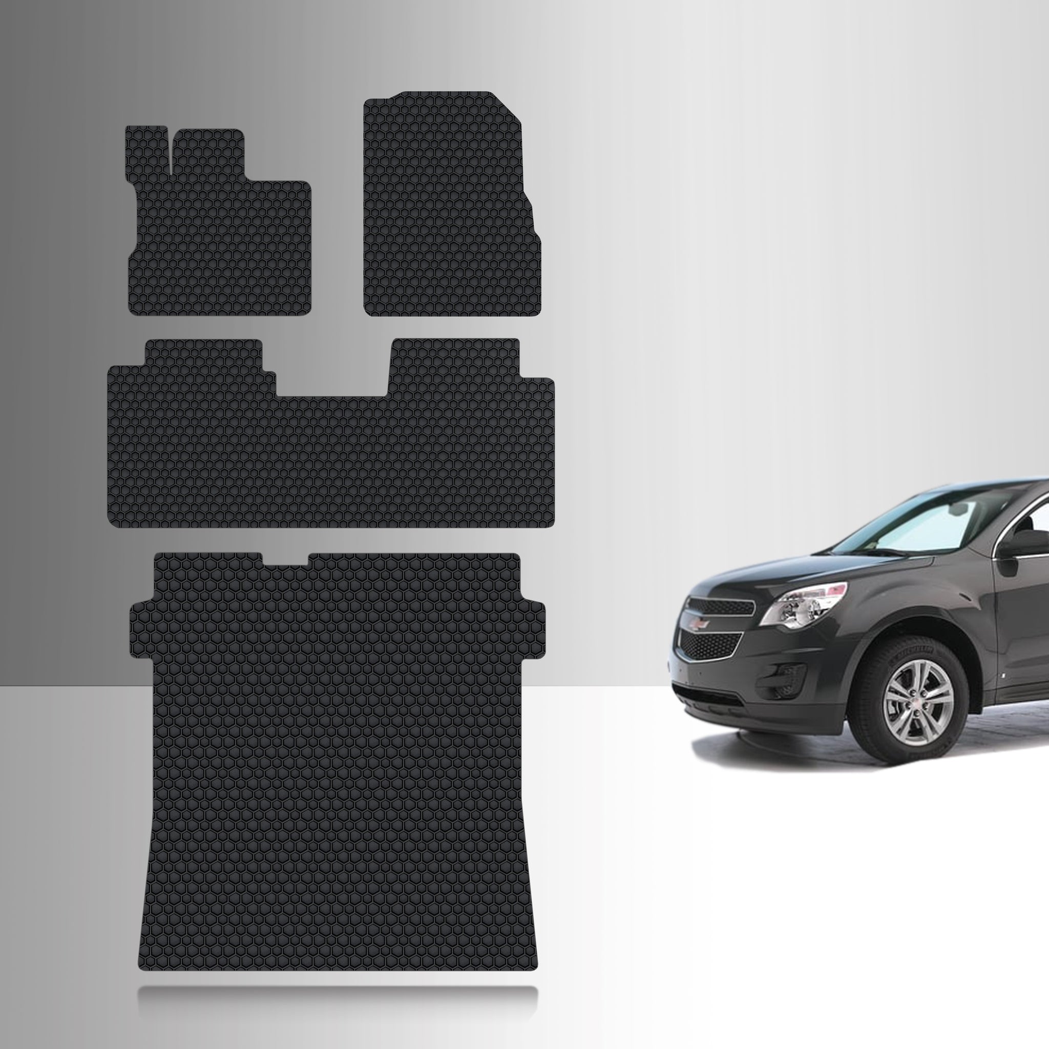 CUSTOM FIT FOR Chevrolet Equinox 2011 Full Set Floor + Cargo Mats