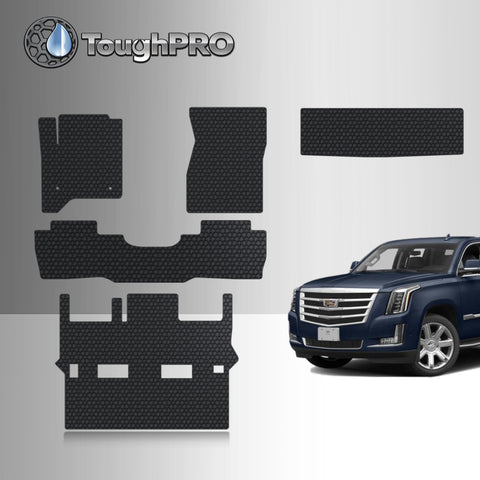CUSTOM FIT FOR CADILLAC Escalade 2017 Front Row 2nd Row 3rd Row Trunk Mat (3rd Row Up) 2nd Row BENCH SEATING