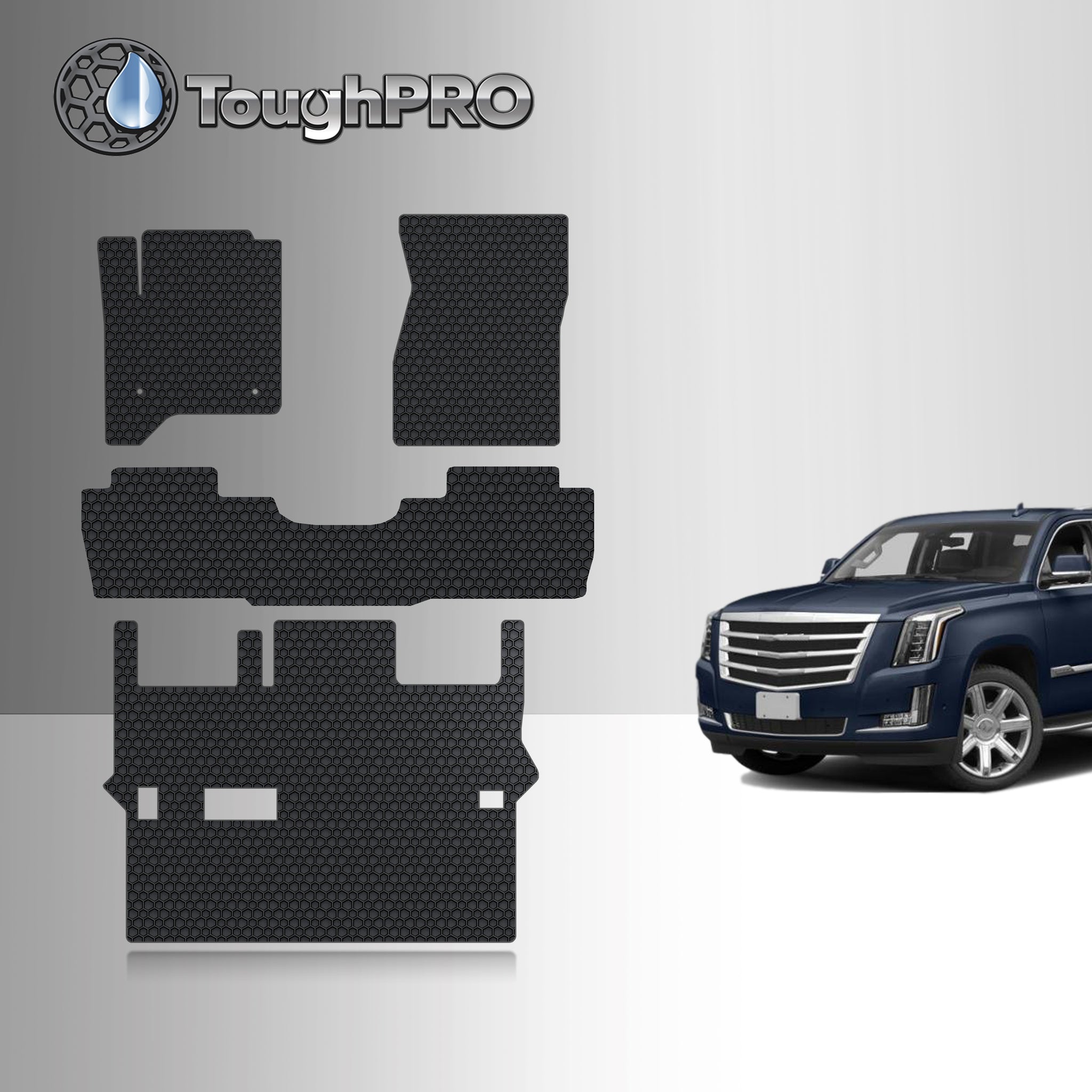 CUSTOM FIT FOR CADILLAC Escalade 2015 Front Row 2nd Row 3rd Row BENCH SEATING