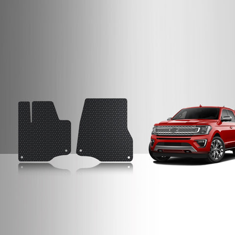 CUSTOM FIT FOR FORD Expedition Max 2018 Two Front Mats