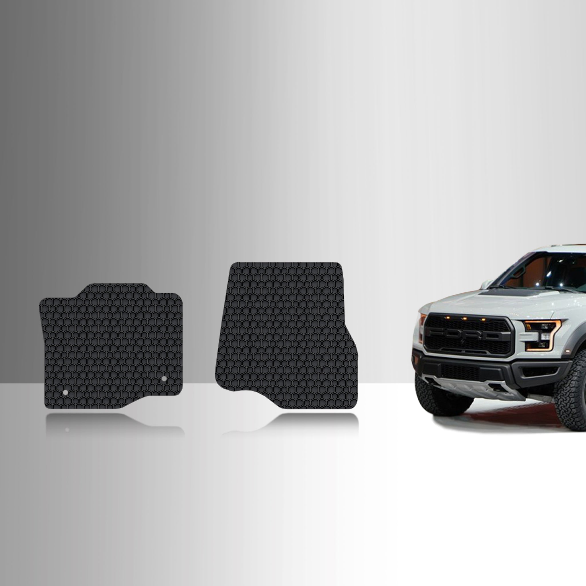 CUSTOM FIT FOR FORD F150 2019 Two Front Mats Super Cab