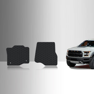 CUSTOM FIT FOR FORD F150 2019 Two Front Mats Super Cab
