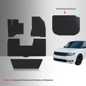 CUSTOM FIT FOR FORD Flex 2013 1st Row, 2nd Row, 3rd Row and Cargo Mat