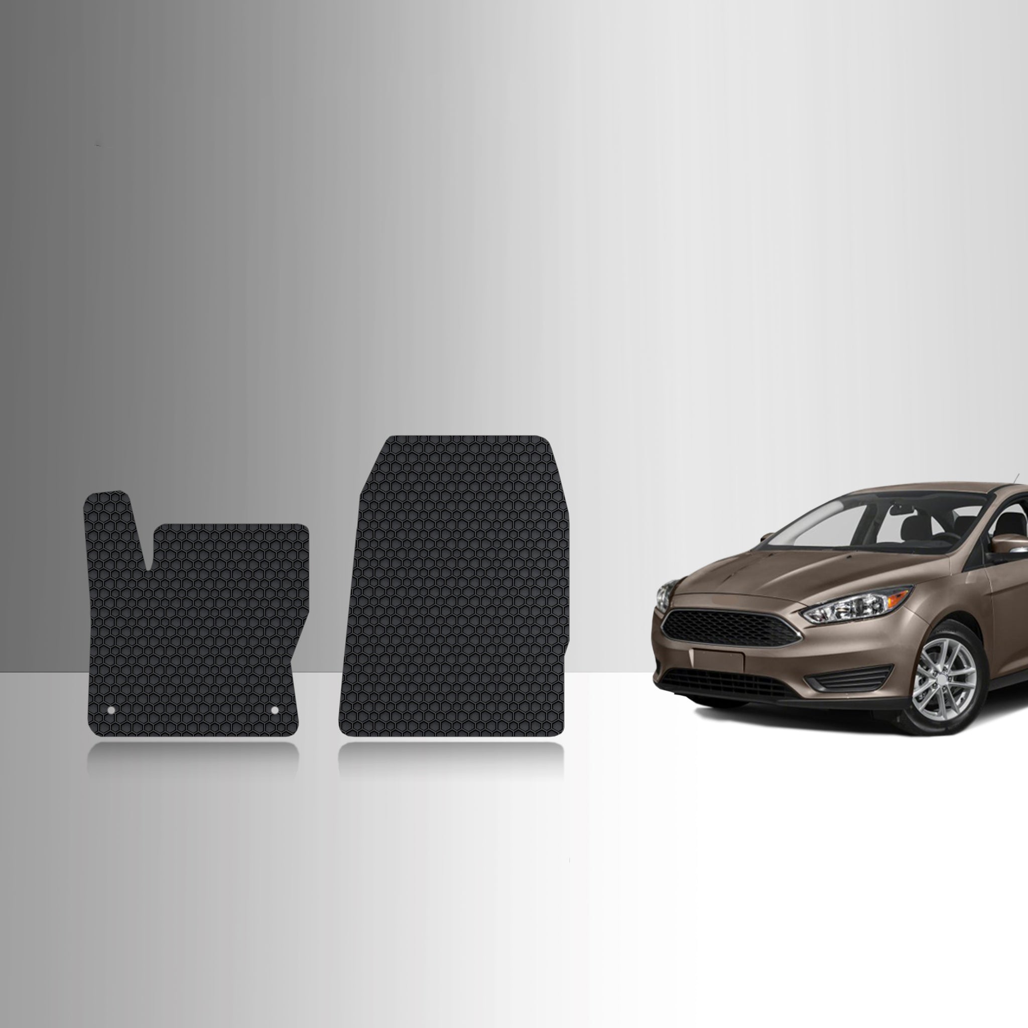 CUSTOM FIT FOR FORD Focus 2014 Two Front Mats Not For Focus RS Model
