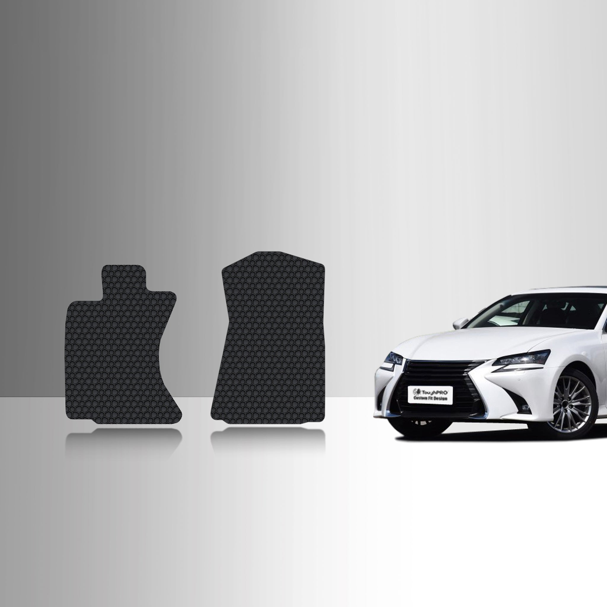 CUSTOM FIT FOR LEXUS GS350F 2018 Two Front Mats AWD (ALL Wheel Drive)
