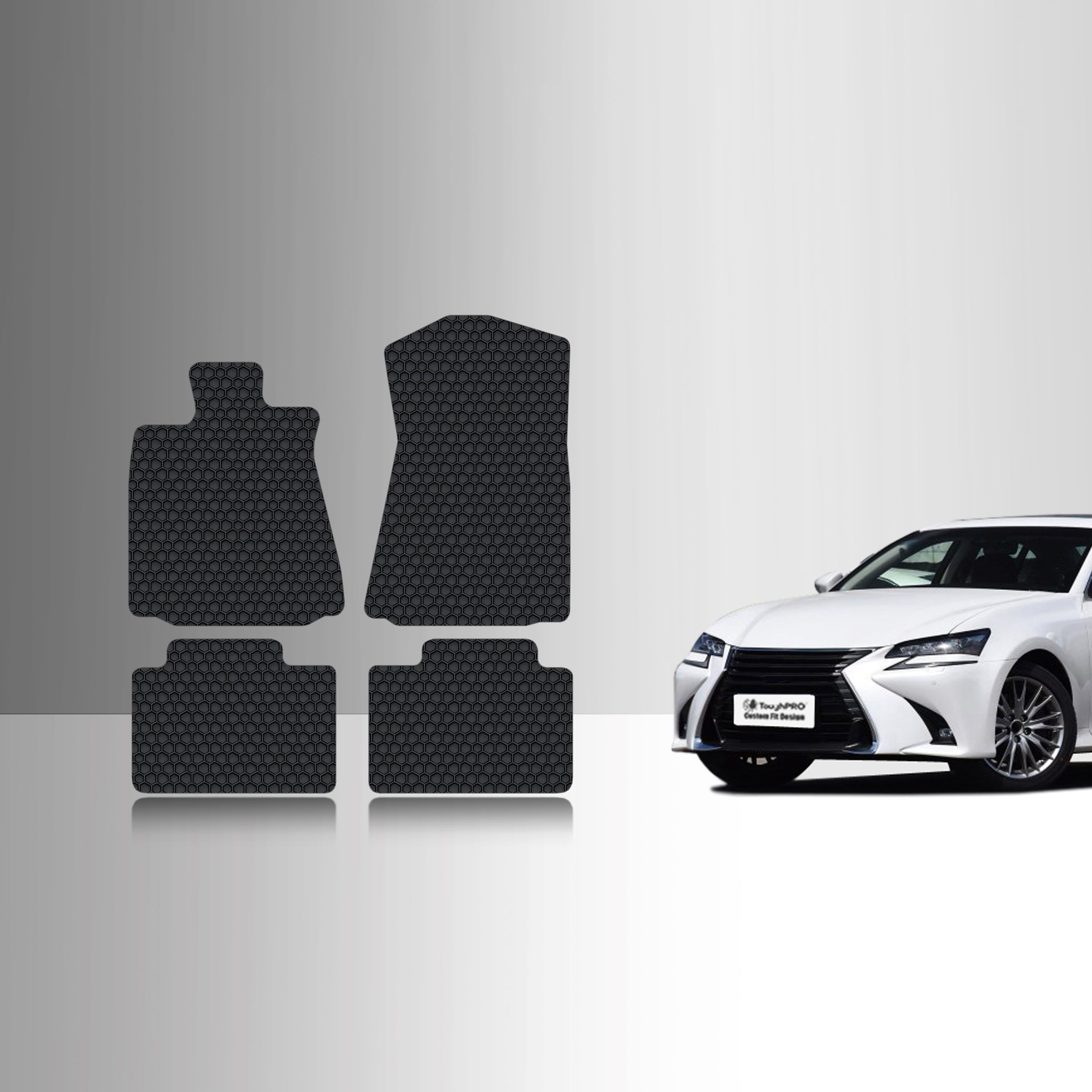 CUSTOM FIT FOR LEXUS GS350F 2015 1st & 2nd Row RWD (Rear Wheel Drive)