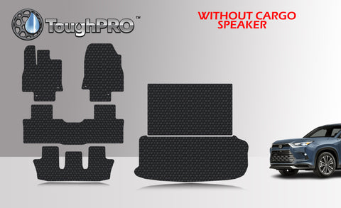 CUSTOM FIT FOR TOYOTA Grand Highlander 2024 Front Row 2nd Row 3rd Row Trunk Mat (3rd Row Down No Speaker) 8 Seater