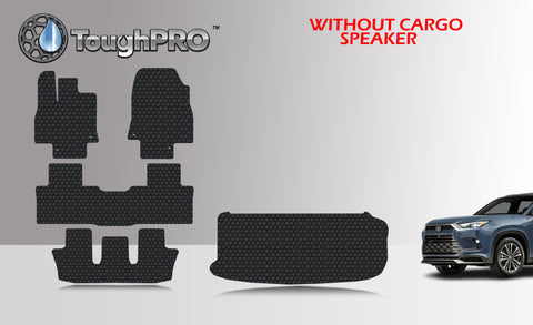 CUSTOM FIT FOR TOYOTA Grand Highlander 2024 Front Row 2nd Row 3rd Row Trunk Mat (3rd Row Up No Speaker) 8 Seater
