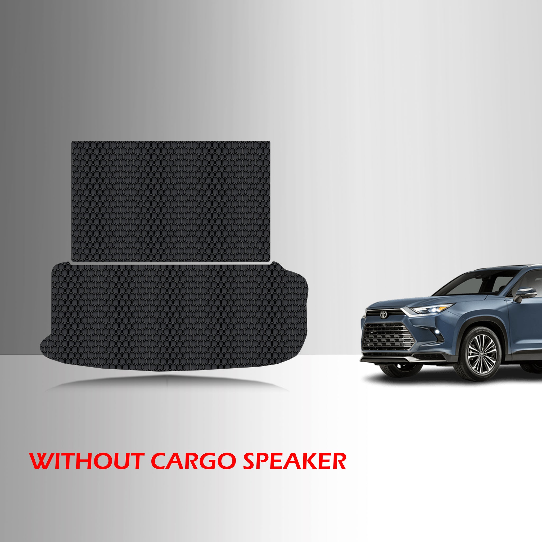 CUSTOM FIT FOR TOYOTA Grand Highlander 2025 Cargo Mat 3rd Row Down No Speaker