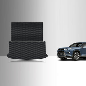 CUSTOM FIT FOR TOYOTA Grand Highlander 2026 Cargo Mat 3rd Row Down With Speaker