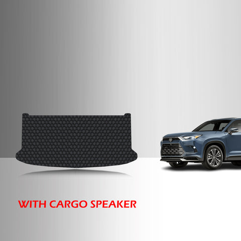 CUSTOM FIT FOR TOYOTA Grand Highlander 2026 Cargo Mat 3rd Row Up With Speaker