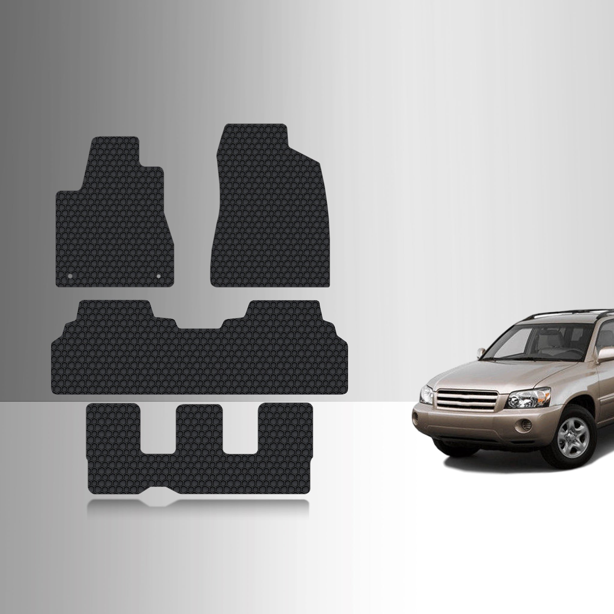 CUSTOM FIT FOR TOYOTA Highlander Hybrid 2007 1st & 2nd & 3rd Row