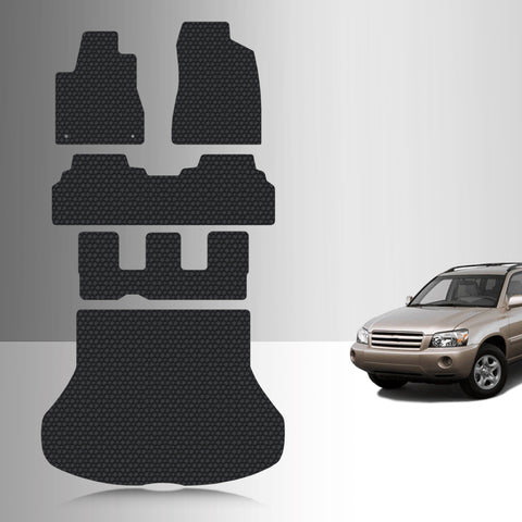 CUSTOM FIT FOR TOYOTA Highlander Hybrid 2007 Full set Floor Mats