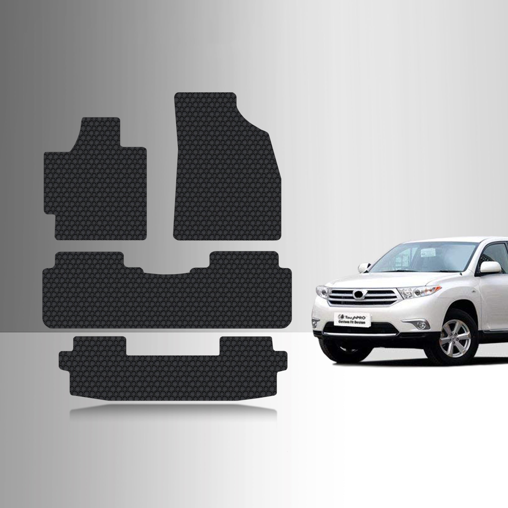 CUSTOM FIT FOR TOYOTA Highlander 2012 1st & 2nd & 3rd Row