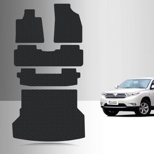 CUSTOM FIT FOR TOYOTA Highlander Hybrid 2008 Full Set Floor Mats