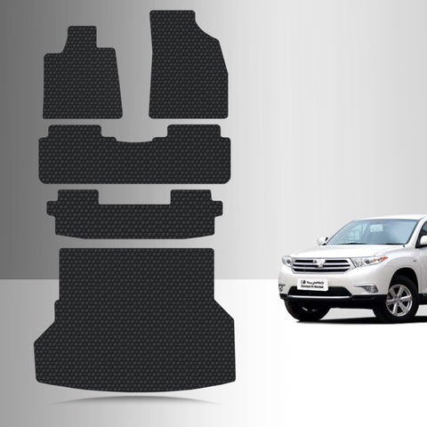 CUSTOM FIT FOR TOYOTA Highlander Hybrid 2008 Full Set Floor Mats