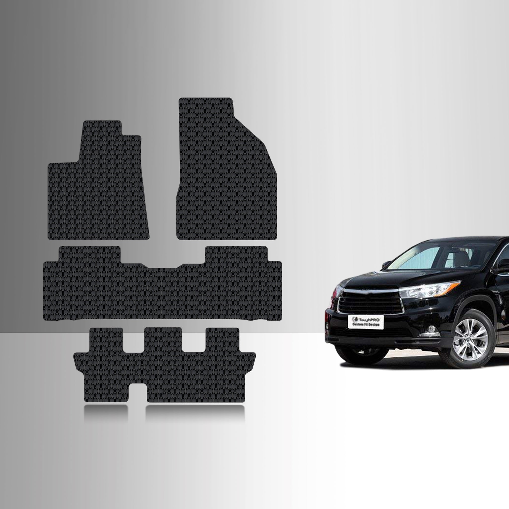 CUSTOM FIT FOR TOYOTA Highlander 2019 Front Row  2nd Row  3rd Row 2nd Row Bench Seat