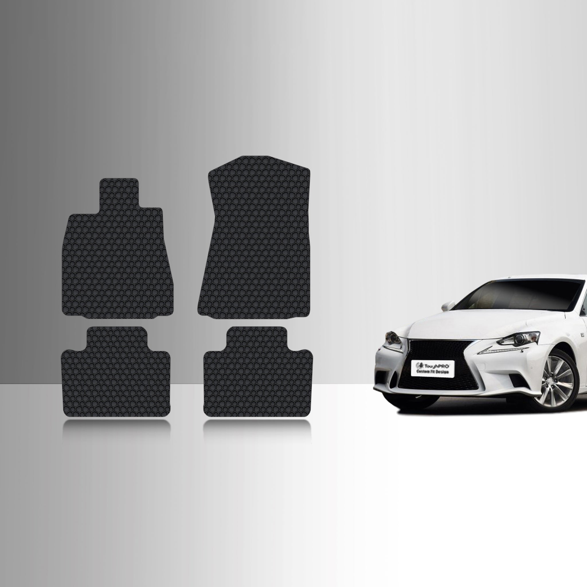 CUSTOM FIT FOR LEXUS IS300 2020 1st & 2nd Row RWD (Rear Wheel Drive)