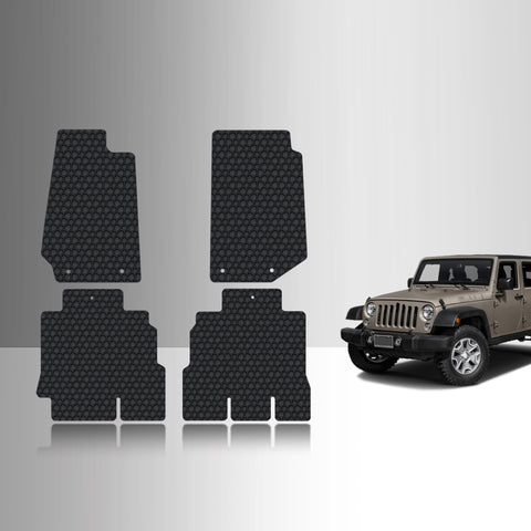 CUSTOM FIT FOR JEEP Wrangler Unlimited 2017 1st & 2nd Row 4 Door