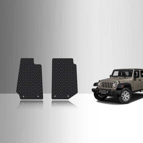 CUSTOM FIT FOR JEEP Wrangler Unlimited 2017 Two Front Mats 4 Door