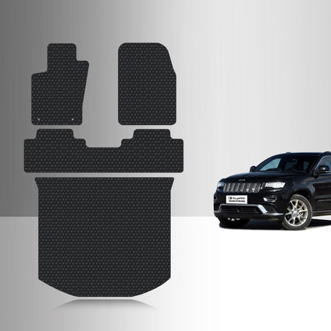 CUSTOM FIT FOR JEEP Grand Cherokee 2018 Full Set Floor + Cargo Mats