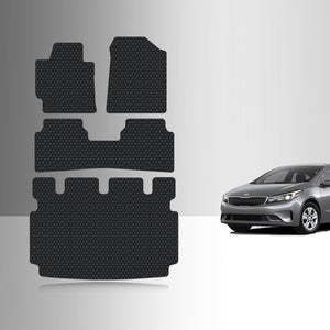 CUSTOM FIT FOR KIA Forte 2017 Full Set Floor + Cargo Mats