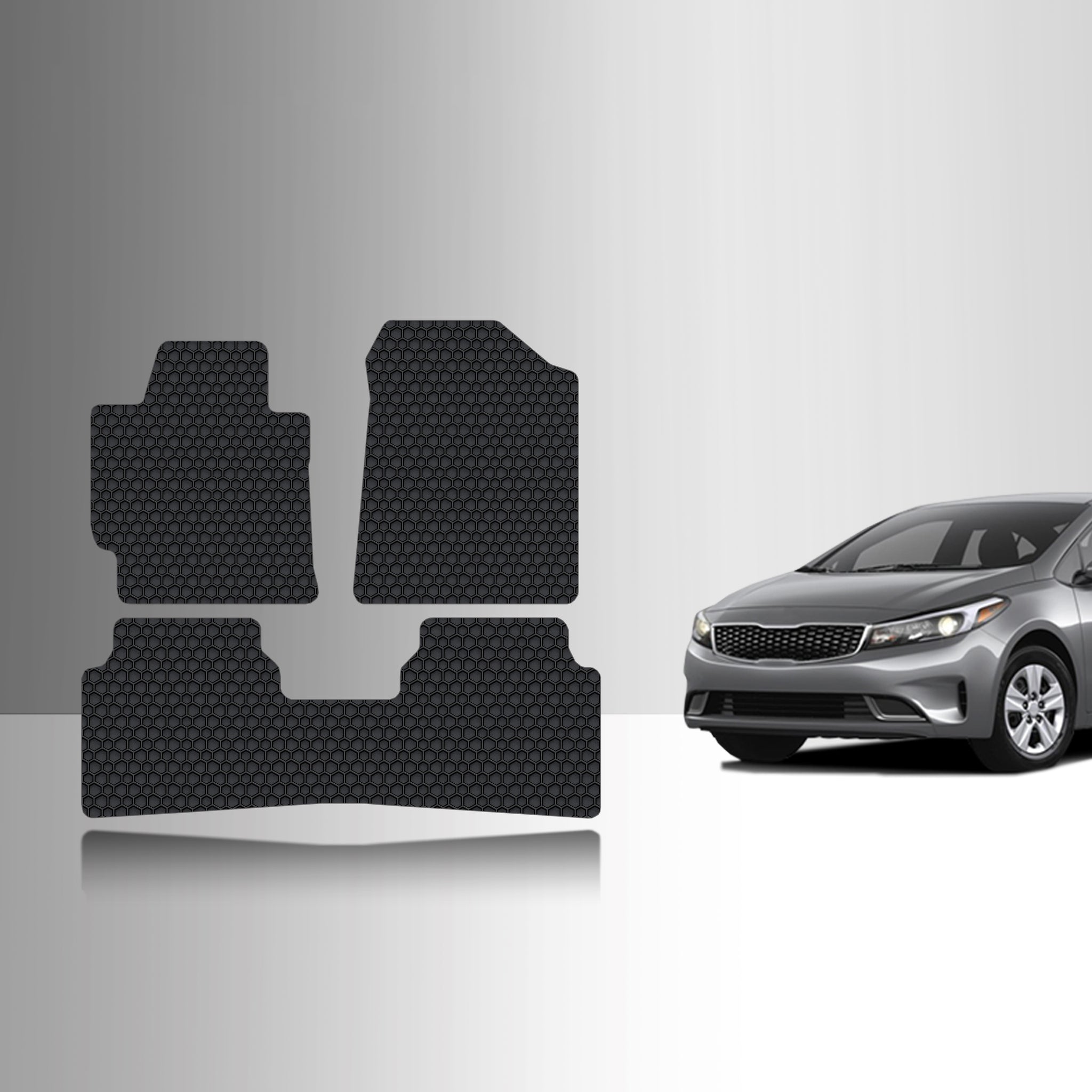 CUSTOM FIT FOR KIA Forte 2017 1st & 2nd Row Mat Set