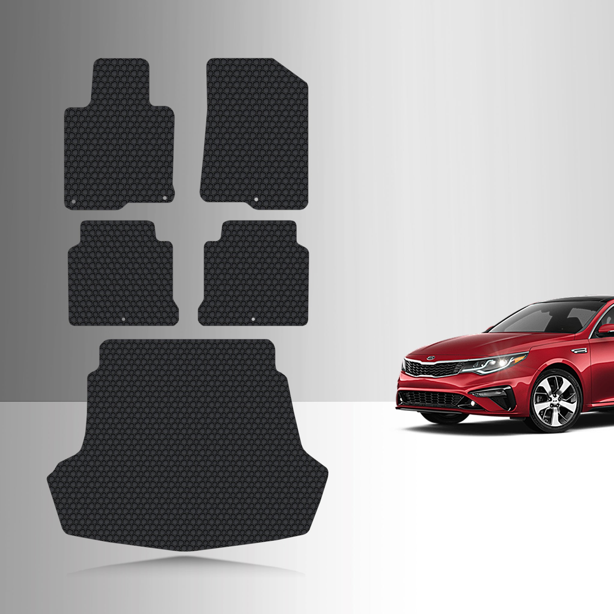 CUSTOM FIT FOR KIA Optima 2016 Full Set Floor + Cargo Mats