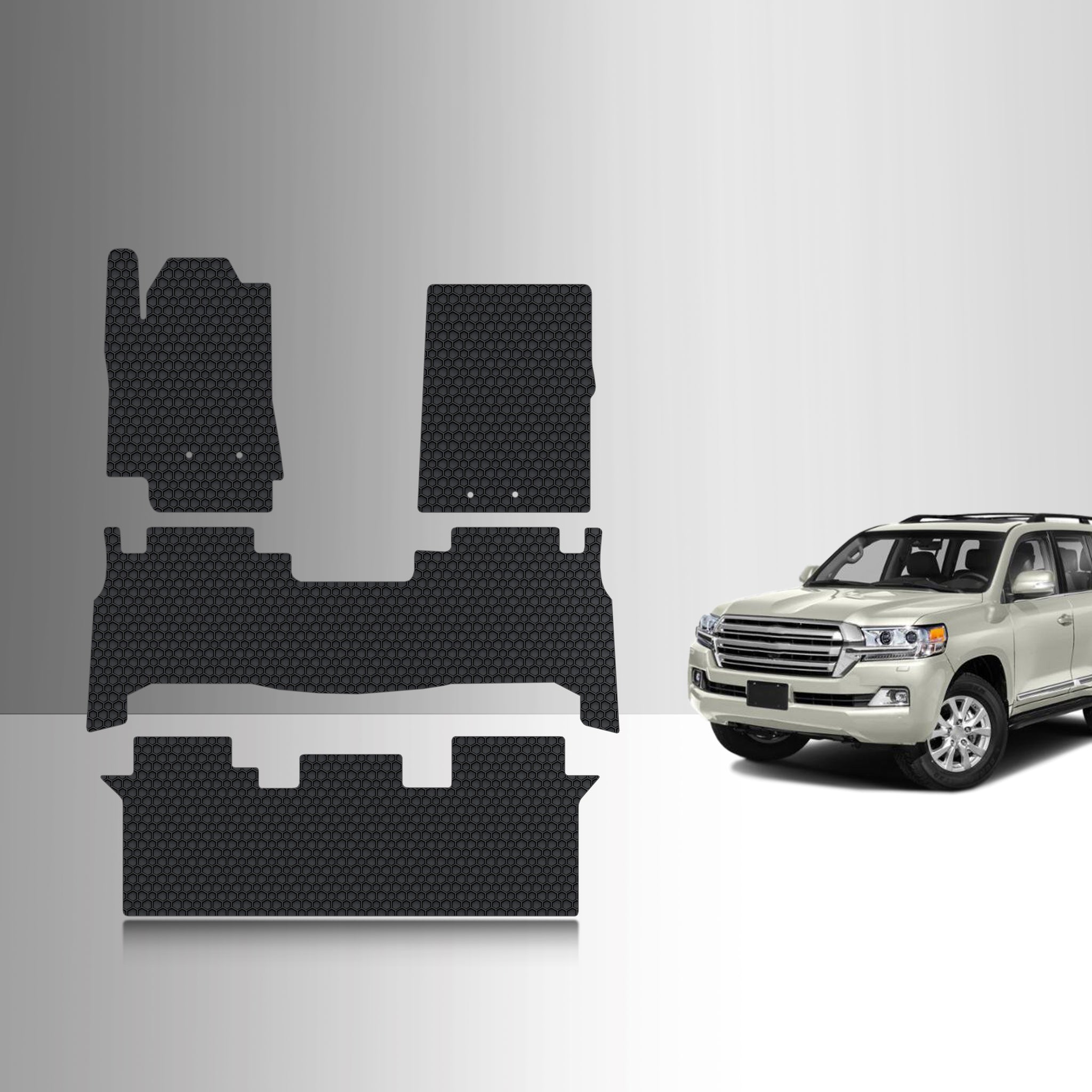 CUSTOM FIT FOR TOYOTA Land Cruiser 2021 1st, 2nd & 3rd Row