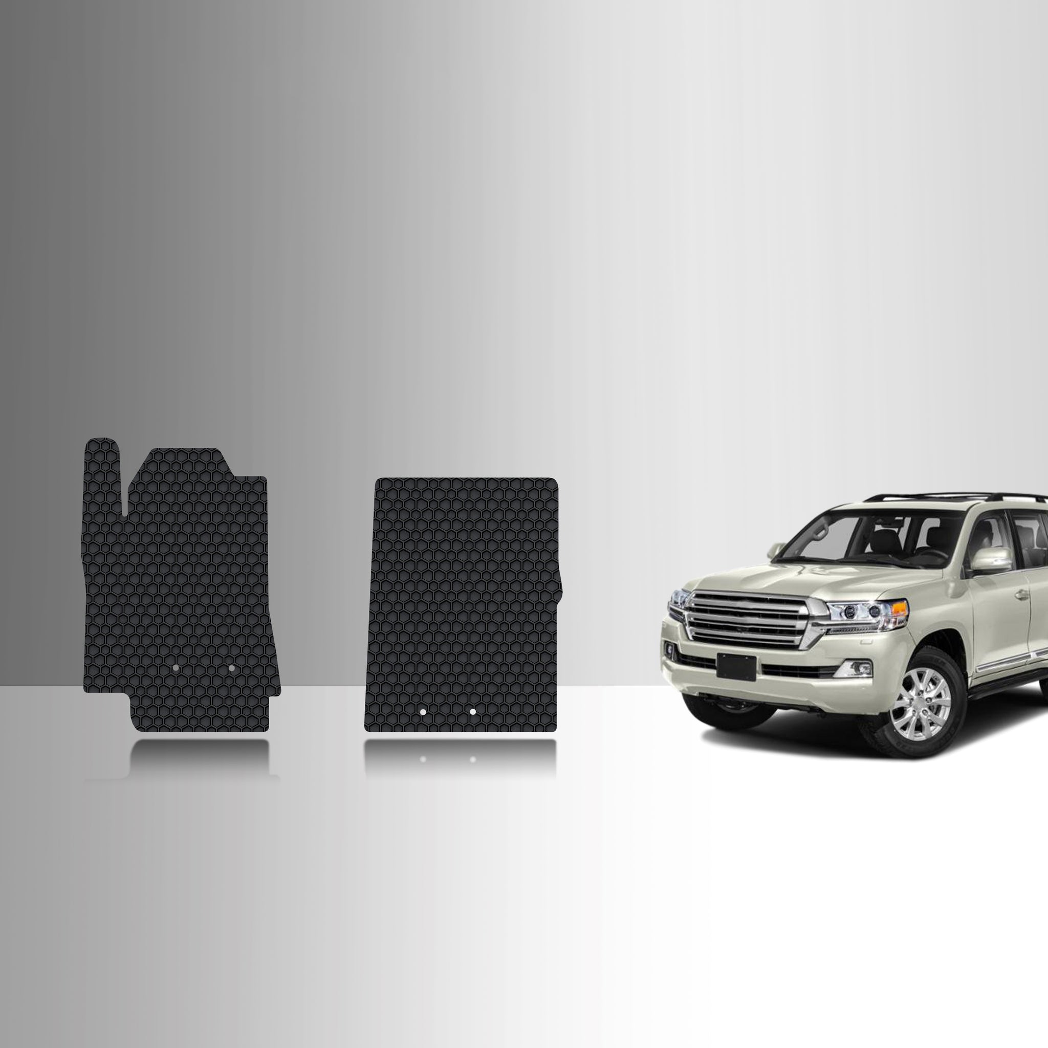 CUSTOM FIT FOR TOYOTA Land Cruiser 2021 Two Front Mats
