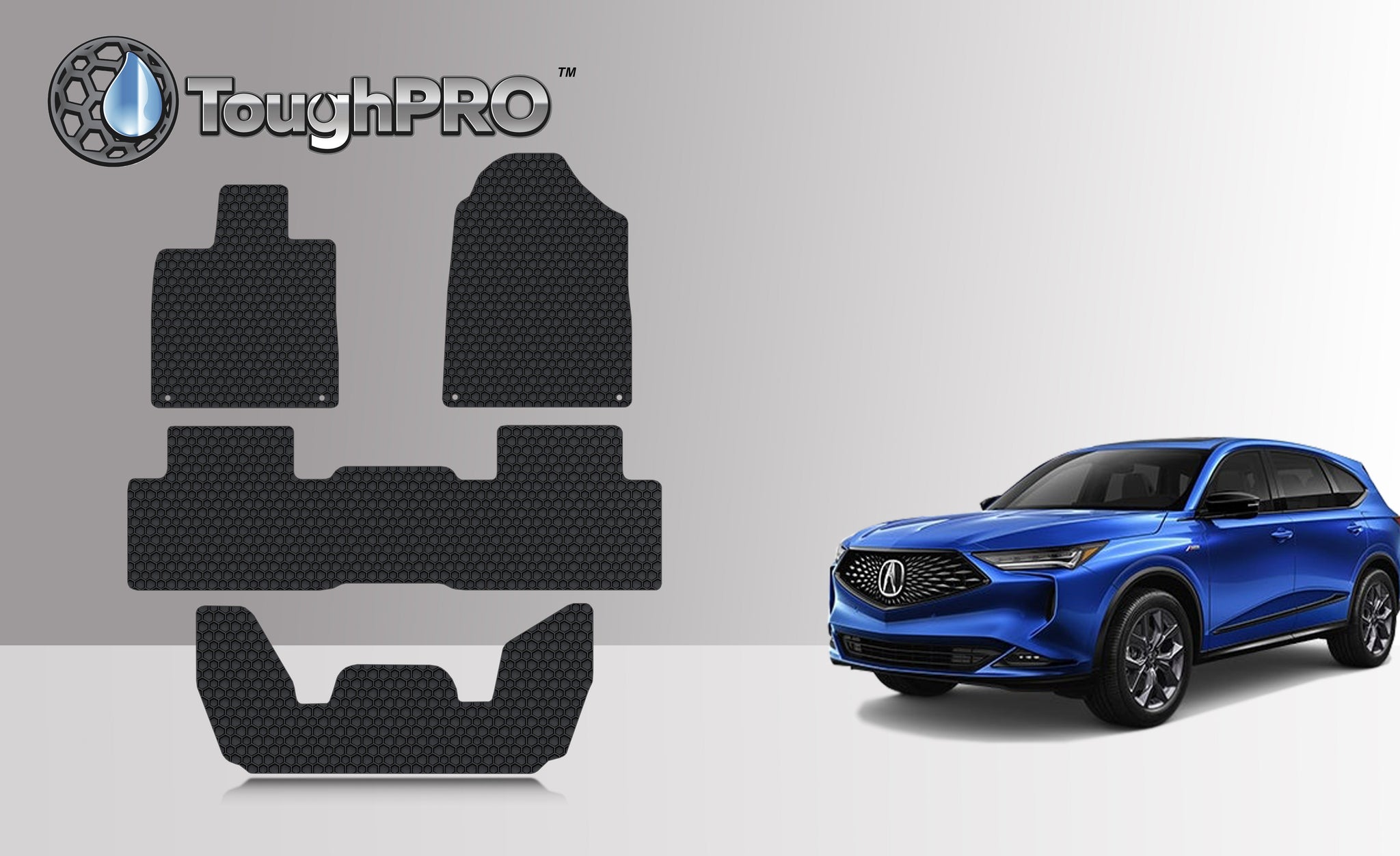 CUSTOM FIT FOR ACURA MDX 2024 Front Row 2nd Row 3rd Row