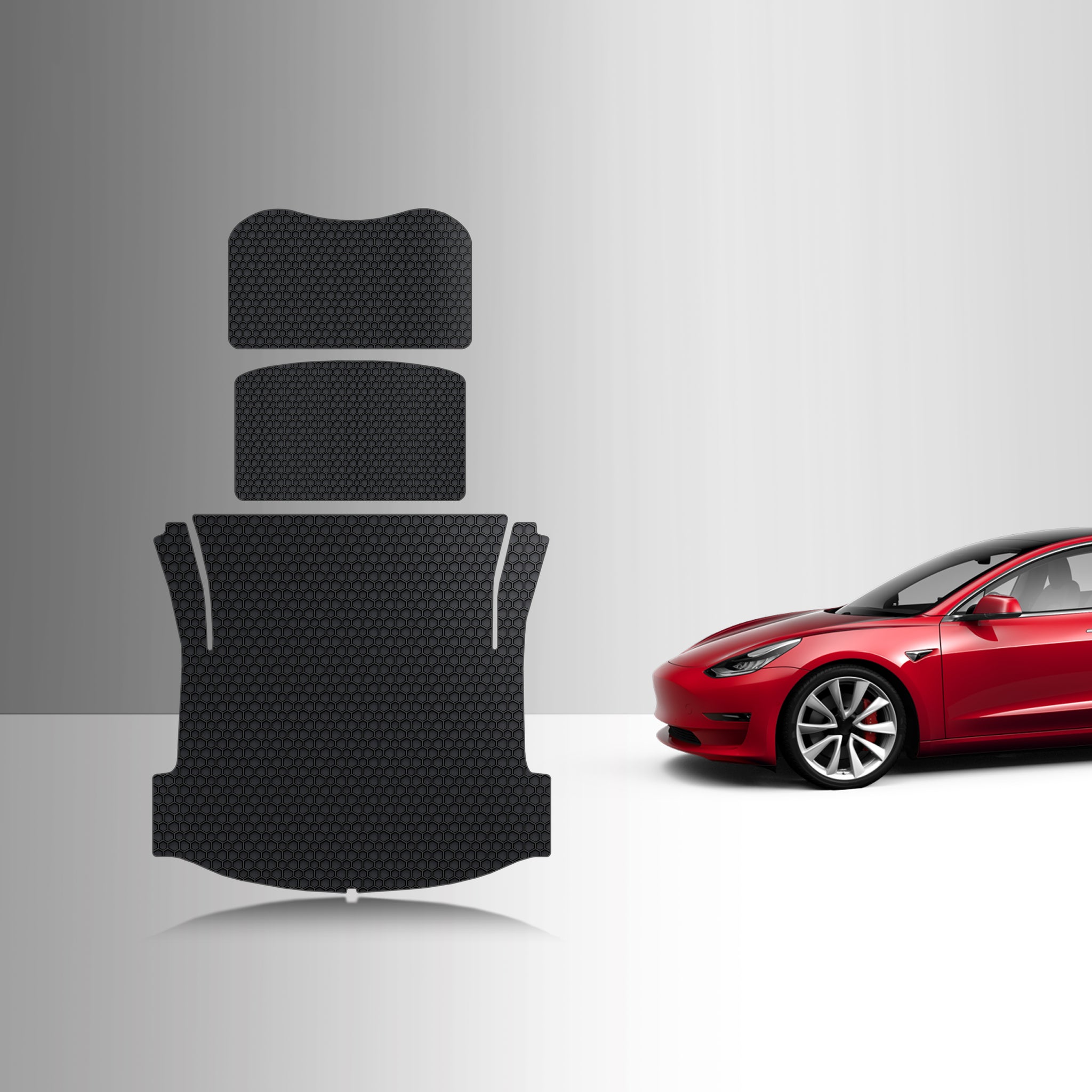CUSTOM FIT FOR TESLA Model 3 Jan 2020 - July 2020 Frunk Mat Trunk Mat Storage Mat