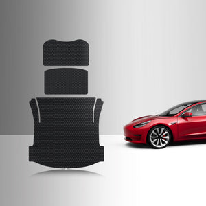 CUSTOM FIT FOR TESLA Model 3 Jan 2020 - July 2020 Frunk Mat Trunk Mat Storage Mat