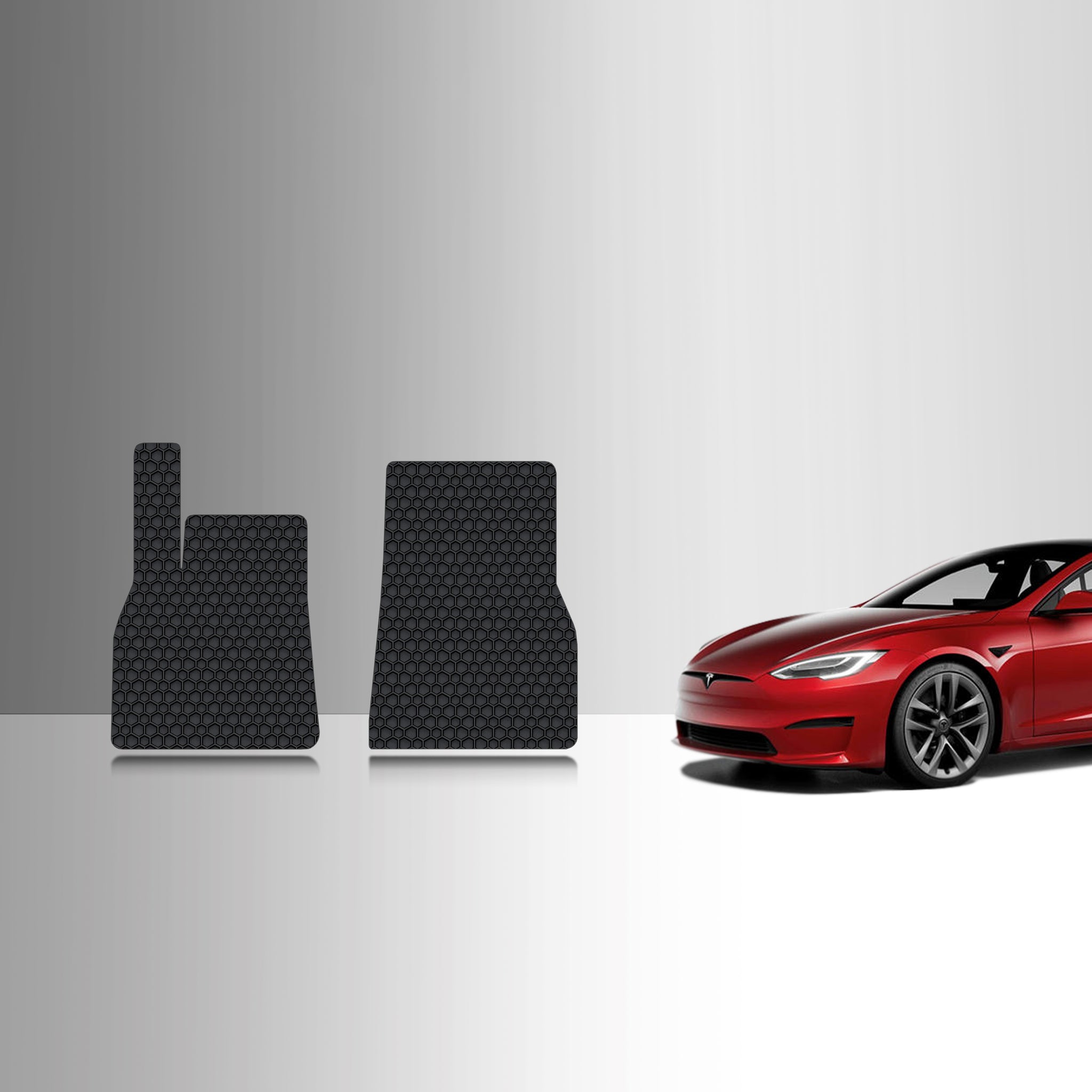 CUSTOM FIT FOR TESLA Model S Long Range / Plaid 2023 Two Front Mats