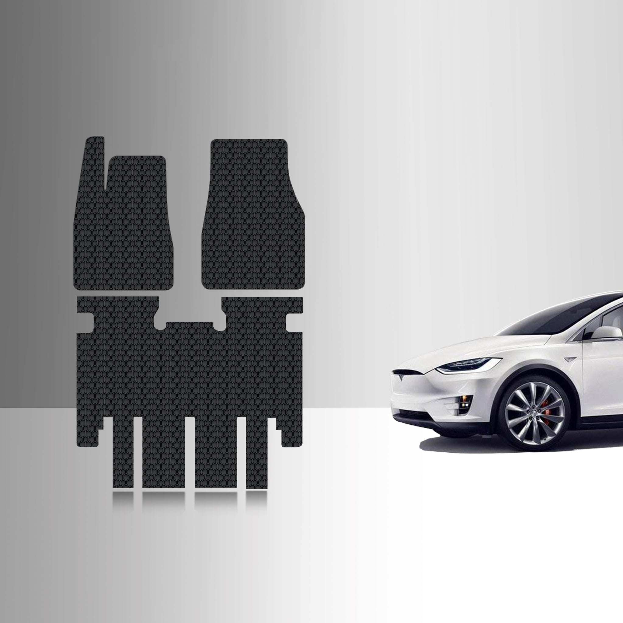 CUSTOM FIT FOR TESLA Model X Jan - July 2020 1st & 2nd Row 5 Seater