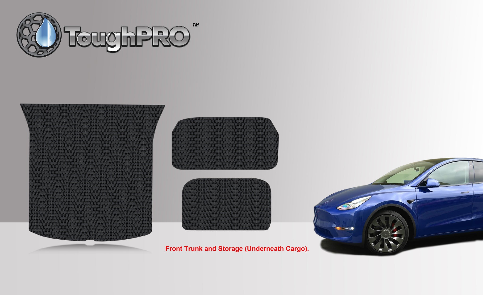 CUSTOM FIT FOR TESLA Model Y 5 Seater 2024 Frunk Mat Trunk Mat Storage Mat