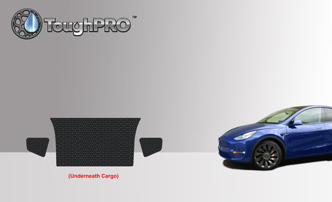 CUSTOM FIT FOR TESLA Model Y 5 Seater 2024 Trunk side Mats and extra storage