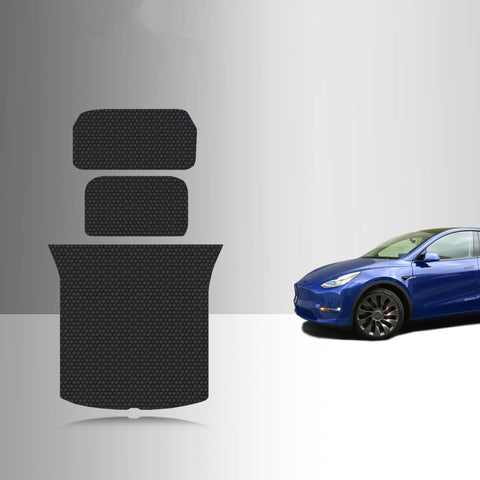 CUSTOM FIT FOR TESLA Model Y 5 Seater 2024 Frunk Mat Trunk Mat Storage Mat