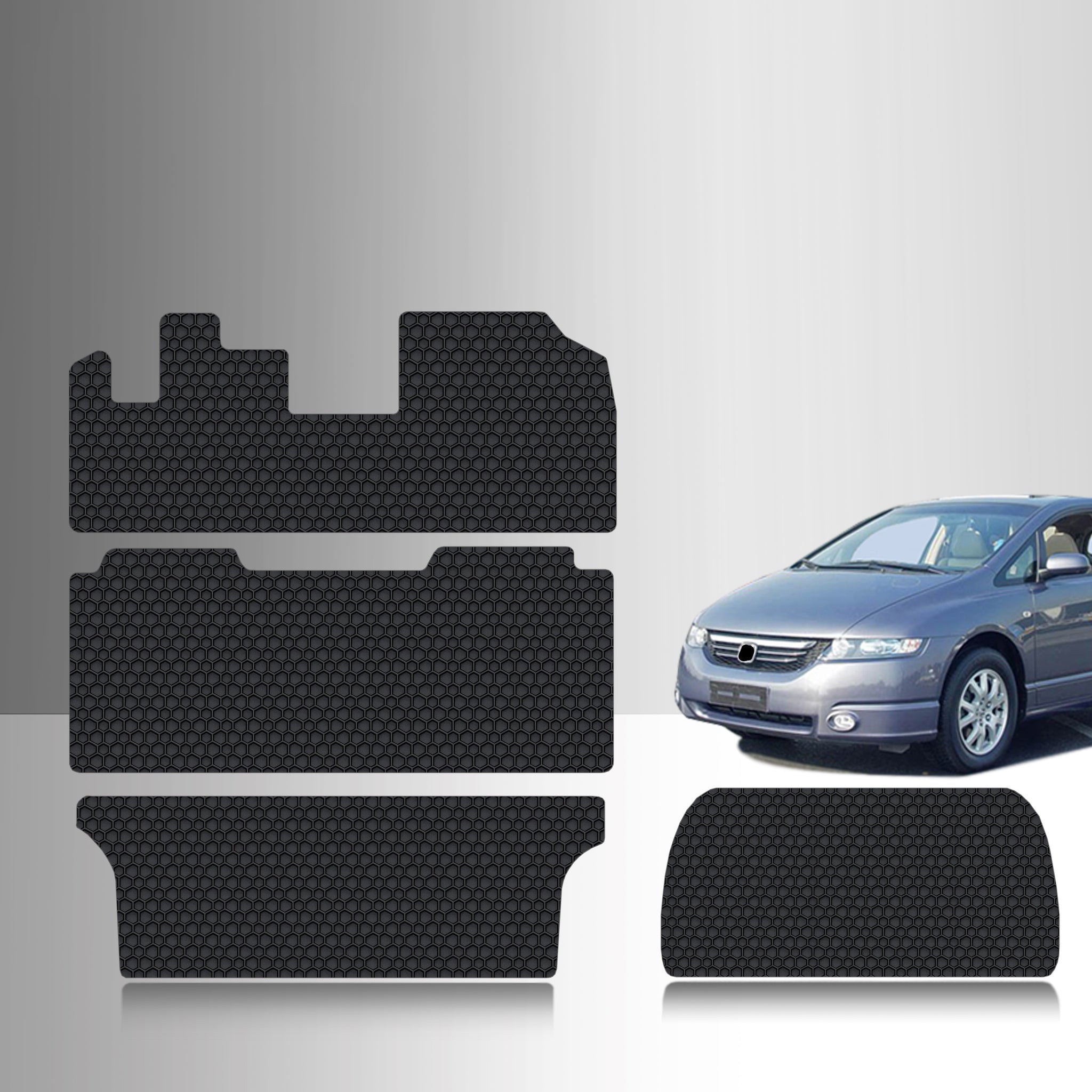 CUSTOM FIT FOR HONDA Odyssey 2004 Full Set 1st + 2nd + 3rd + Cargo Mat