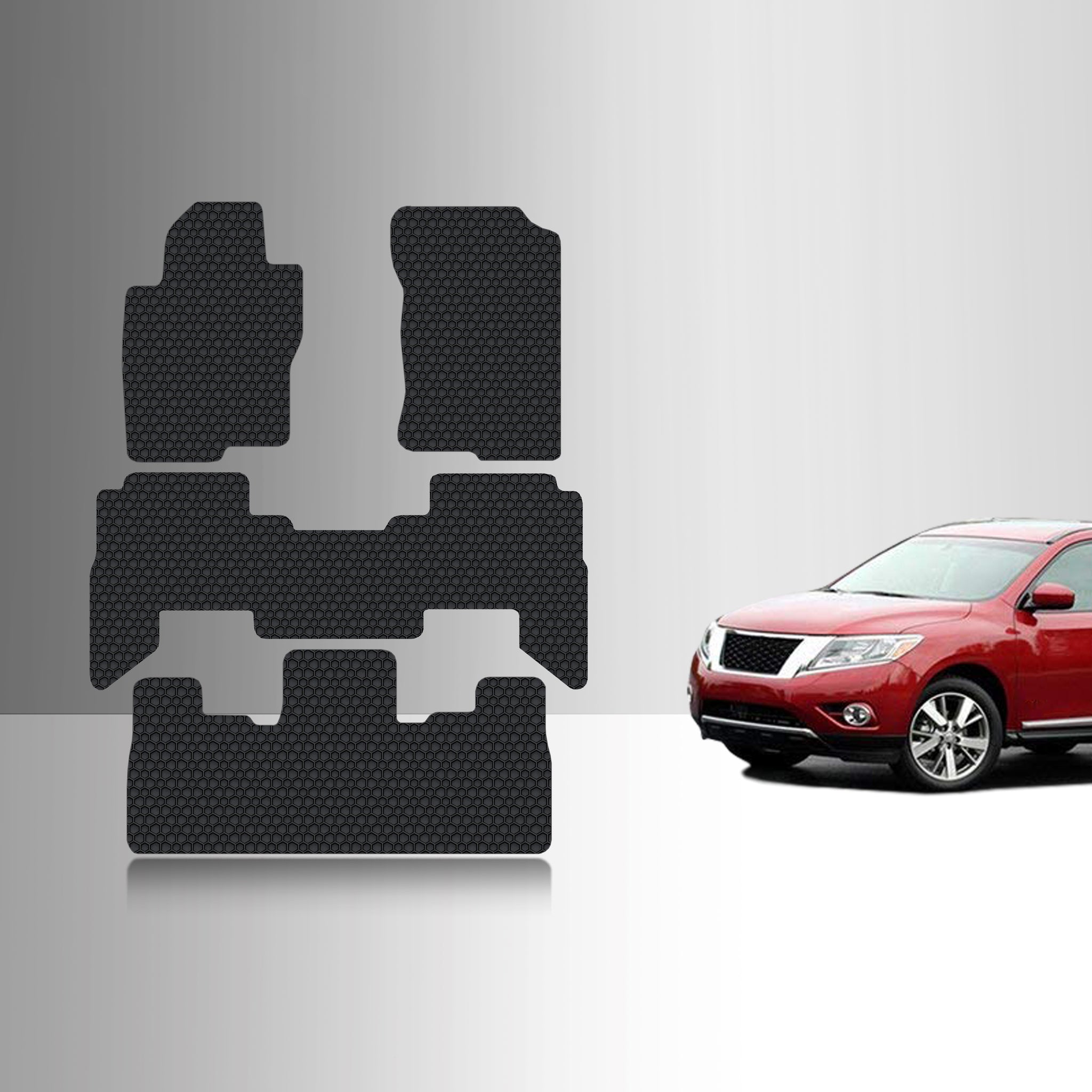 CUSTOM FIT FOR NISSAN Pathfinder 2006 Front Row  2nd Row  3rd Row