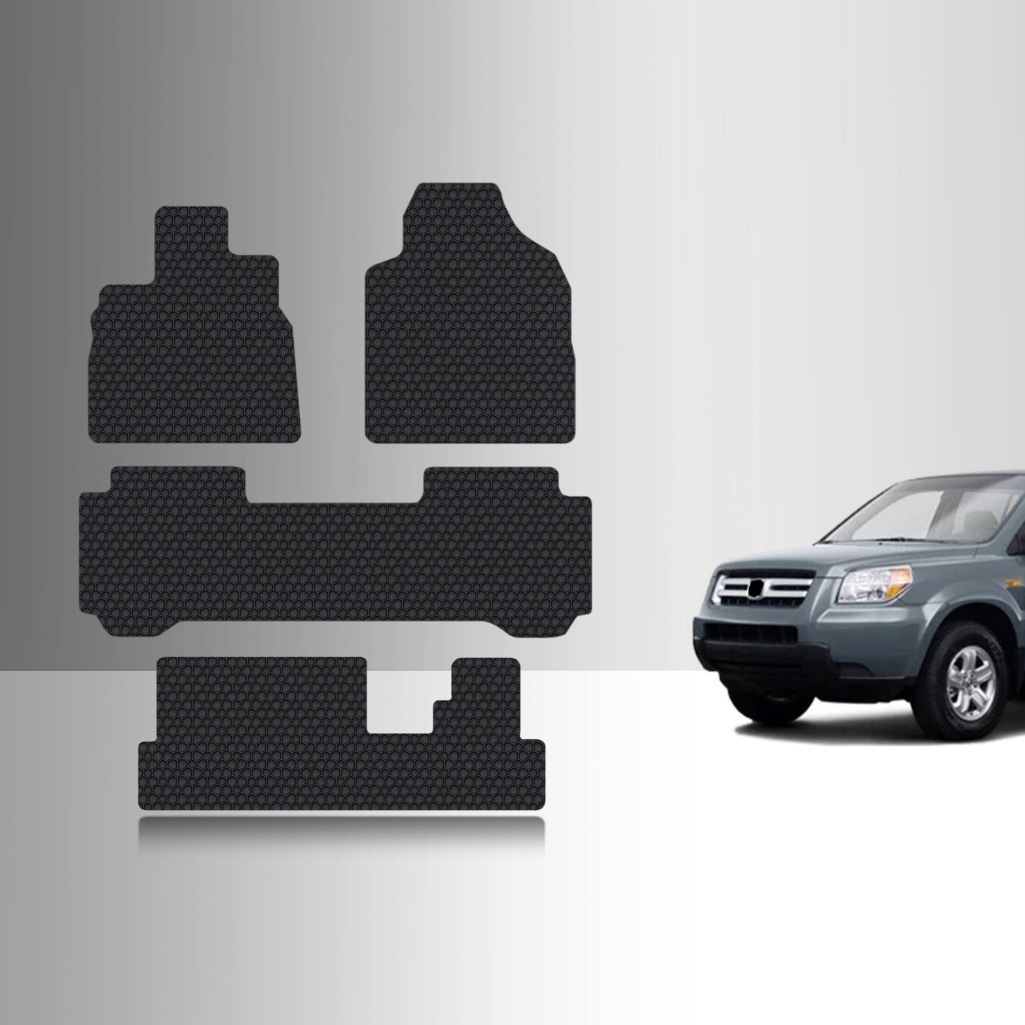 CUSTOM FIT FOR HONDA Pilot 2008 Front Row  2nd Row  3rd Row
