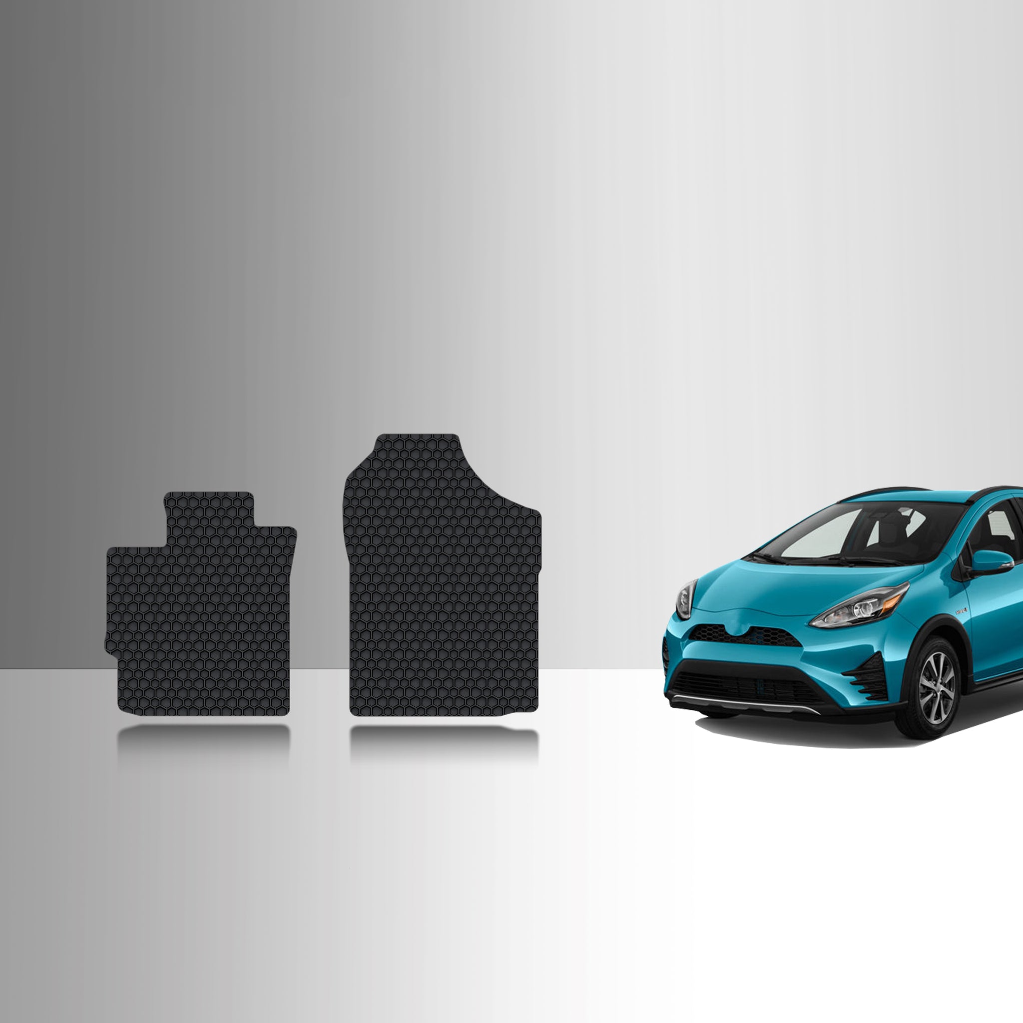 CUSTOM FIT FOR TOYOTA Prius C 2012 Two Front Mats